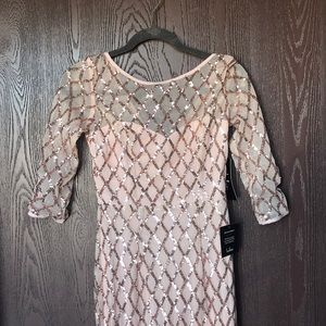 Lulu's Rose Good Sequin Maxi Dress NWT
